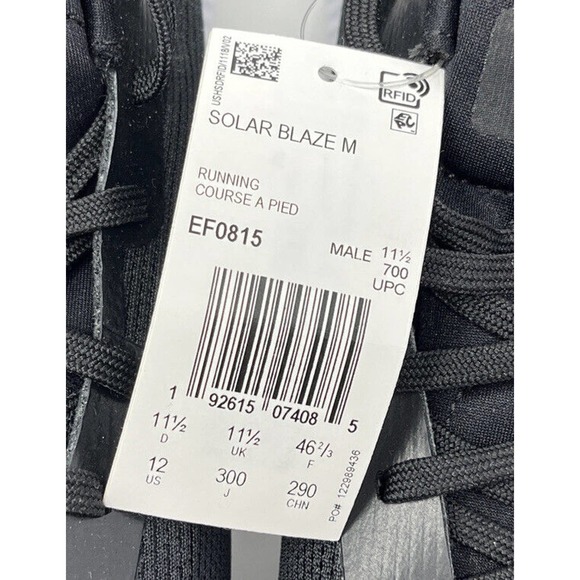 Adidas Solar Blaze Sneakers Running Shoes EF0815‎ Size 12 NEW Without Box - Picture 8 of 9